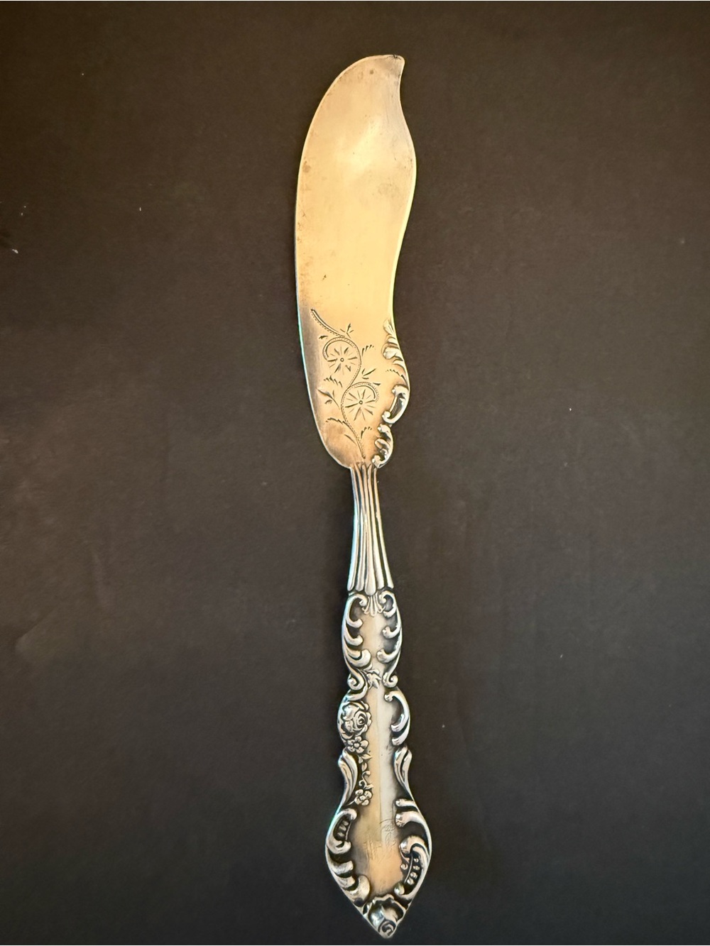 Vtg. Mechanics Silver Co. Sterling Butter Knife 7” 36.5grams